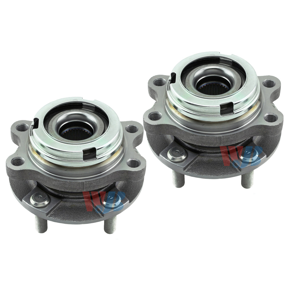 Pair Front Wheel Hub Bearing Assembly FitNissan Altima 4-Wheel ABS 12-07