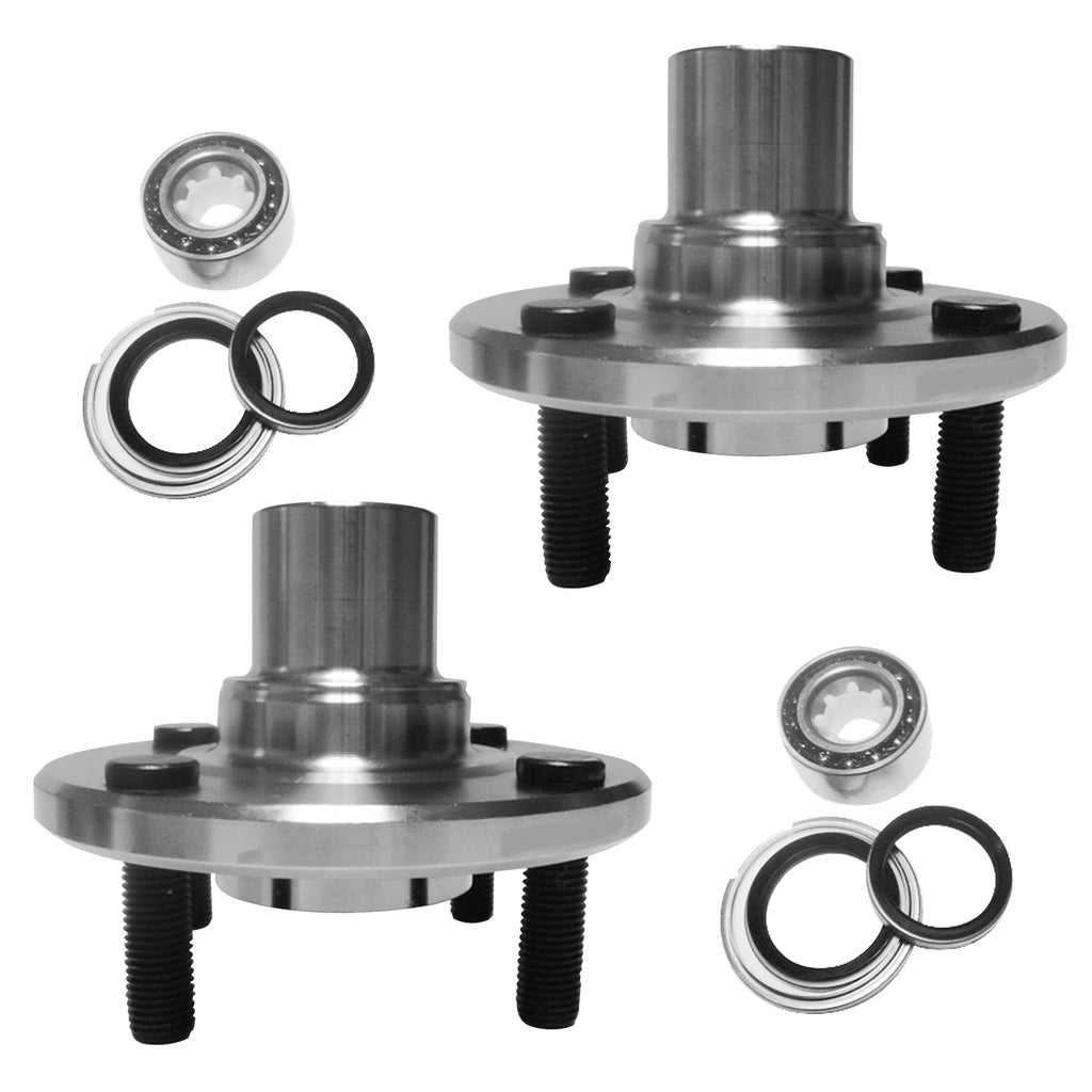 Pair Front Wheel Hub Bearing Assembly For 88-98 Chevy Geo Prizm Toyota Corolla