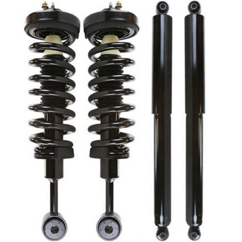 For 2004 2005 2006 2007 2008 Ford F-150 4WD Front Strut Assembly & Rear Shocks