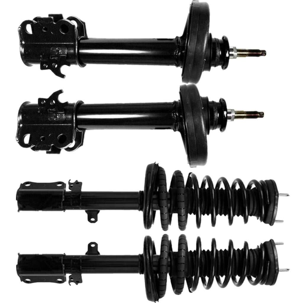 Front Bare Struts + Rear Strut & Coil Spring Assembly For 1992-1994 Toyota Camry