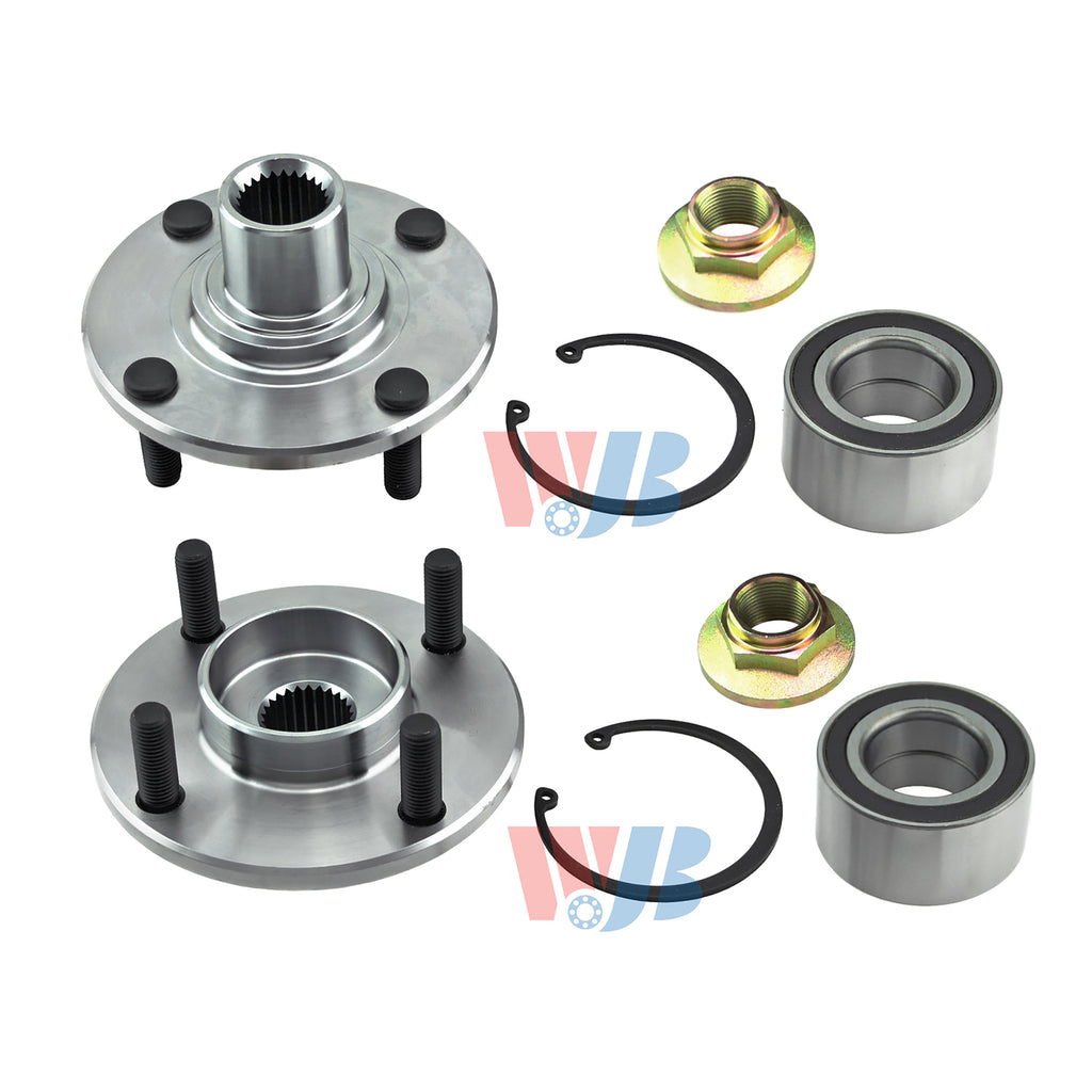 WJB 2 Front Wheel Hub Repair Kit Assembly Fit Ford Focus 2000-2011