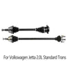 Pair CV Axle Joint Assembly Front For Volkswagen Jetta Standard Trans 2.0L 00-01