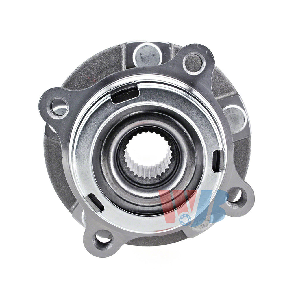 WJB 2 Front Wheel Hub Bearing Assembly Fit Nissan GT-R 2-Door Turbocharged 09-16