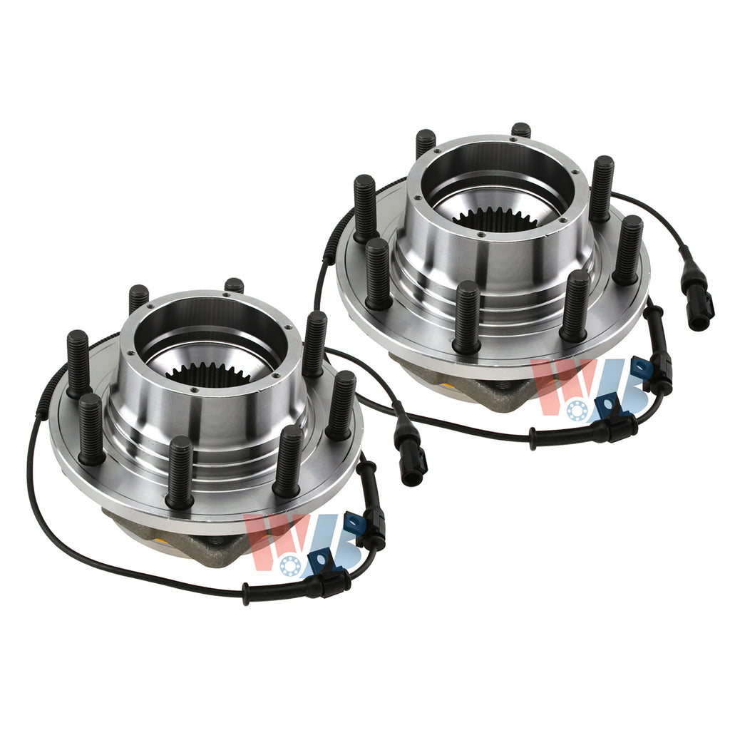 WJB 2 Front Wheel Hub Bearing Assembly FitFord F-350 Super Duty 4WD Rear Wheels