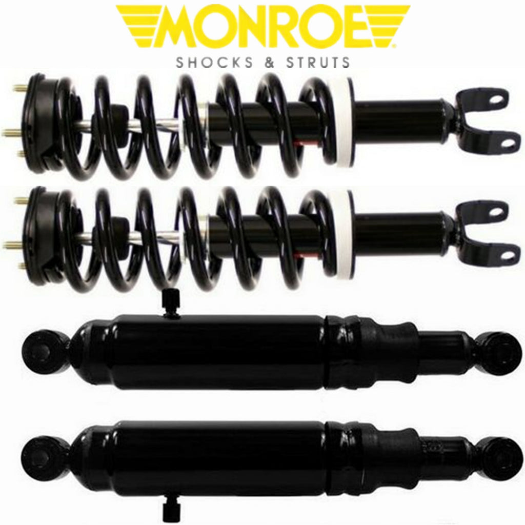 Monroe Front Quick Strut Rear Max-air Shocks for Ram1500 4WD W/o Air Suspension