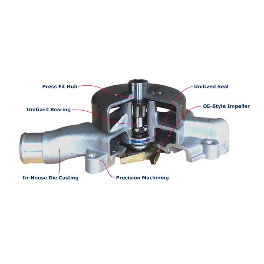 For 85-89 Chevy Geo Spectrum Isuzu I-Mark Pontiac Sunburst L4 Engine Water Pump