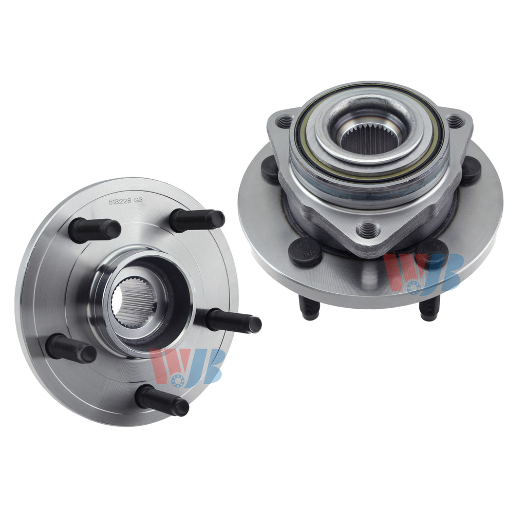 WJB 2 Front Wheel Hub Bearing Assembly Fit Dodge Dakota MITSUBISHI Raider ABS