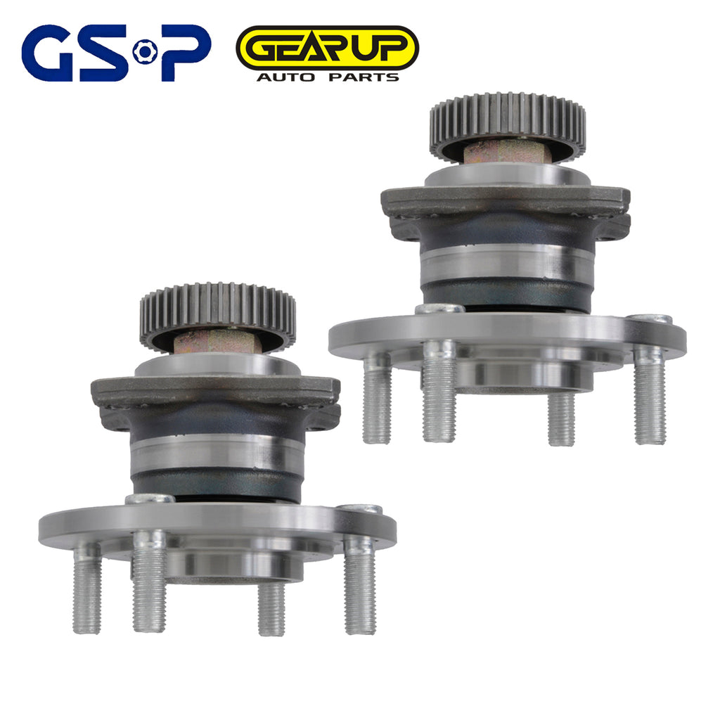 Pair Rear Wheel Hub Bearing Assembly For 513235 94-96 Mitsubishi Galant L4-2.4L