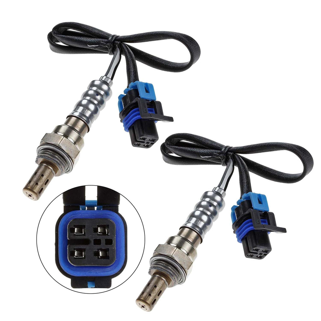 2Pcs Premium Downstream Oxygen O2 Sensor For Chevrolet Traiblazer 5.3L 6.0L