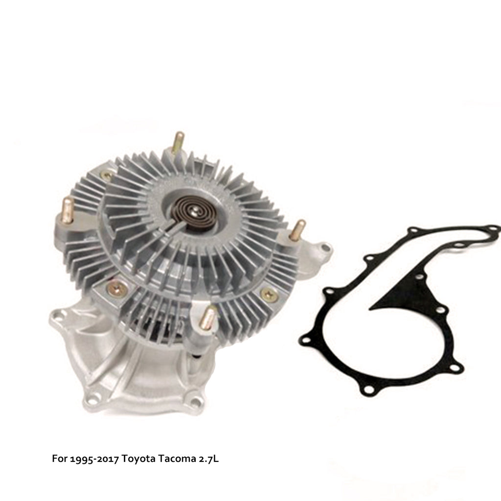 Water Pump with Fan Clutch Kit For 1995-2017 Toyota Tacoma 4Runner L4-2.7L