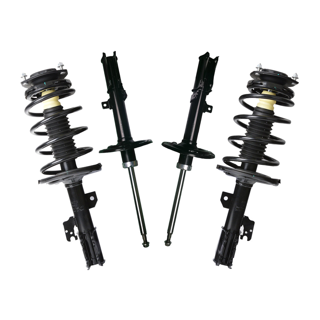 For 2004 2005 2006 TOYOTA CAMRY Front Strut Assembly & Rear Bare Struts