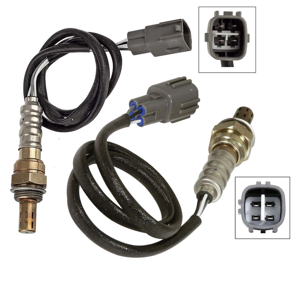 2Pcs Upstream & Downstream O2 Oxygen Sensor For