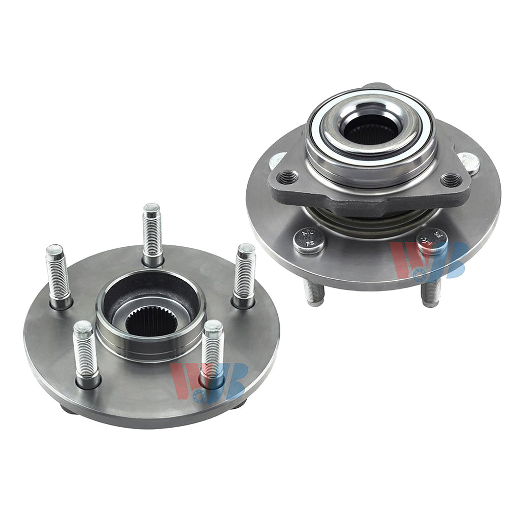 WJB 2 Front Wheel Hub Bearing Assembly Fit Dodge Ram 1500 Heavy Duty 2002-2008