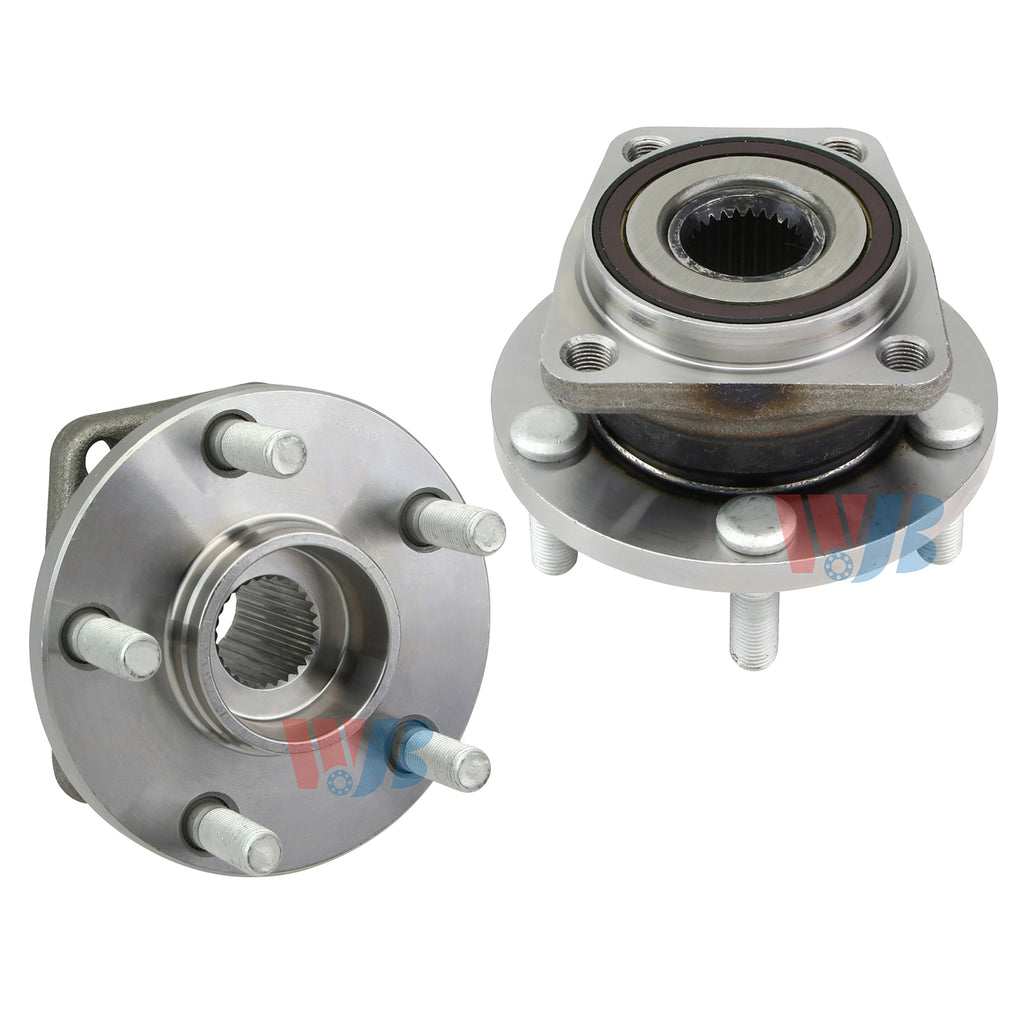 WJB 2 Front Wheel Hub Bearing Assembly Fit Subaru Legacy Outback 5 Lug 2013-2005