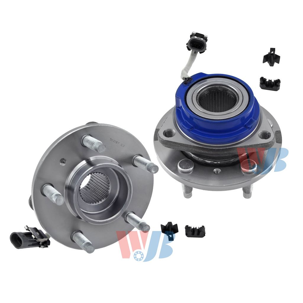 WJB 2 Front Wheel Hub Bearing Aembly Fit Buick Rendezvou Chevy Venture AWD FWD