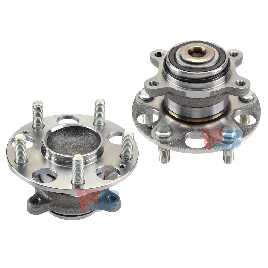 WJB 2 Rear Wheel Hub Bearing Assembly Fit Honda Civic DX LX DX Sedan 4 Cyl 11-06