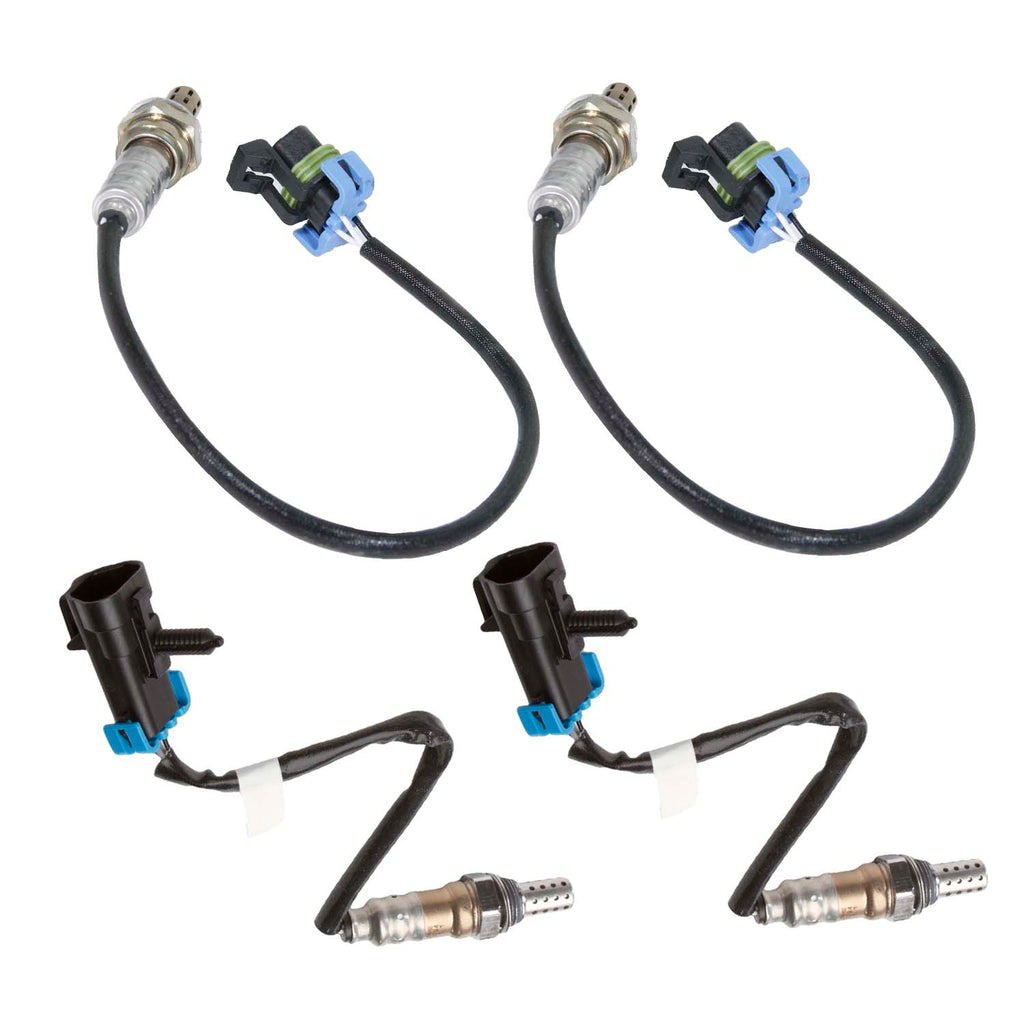 4Pcs Upstream + Downstream O2 Oxygen Sensor For Chevrolet GMC V8 6.0L 2012-2008