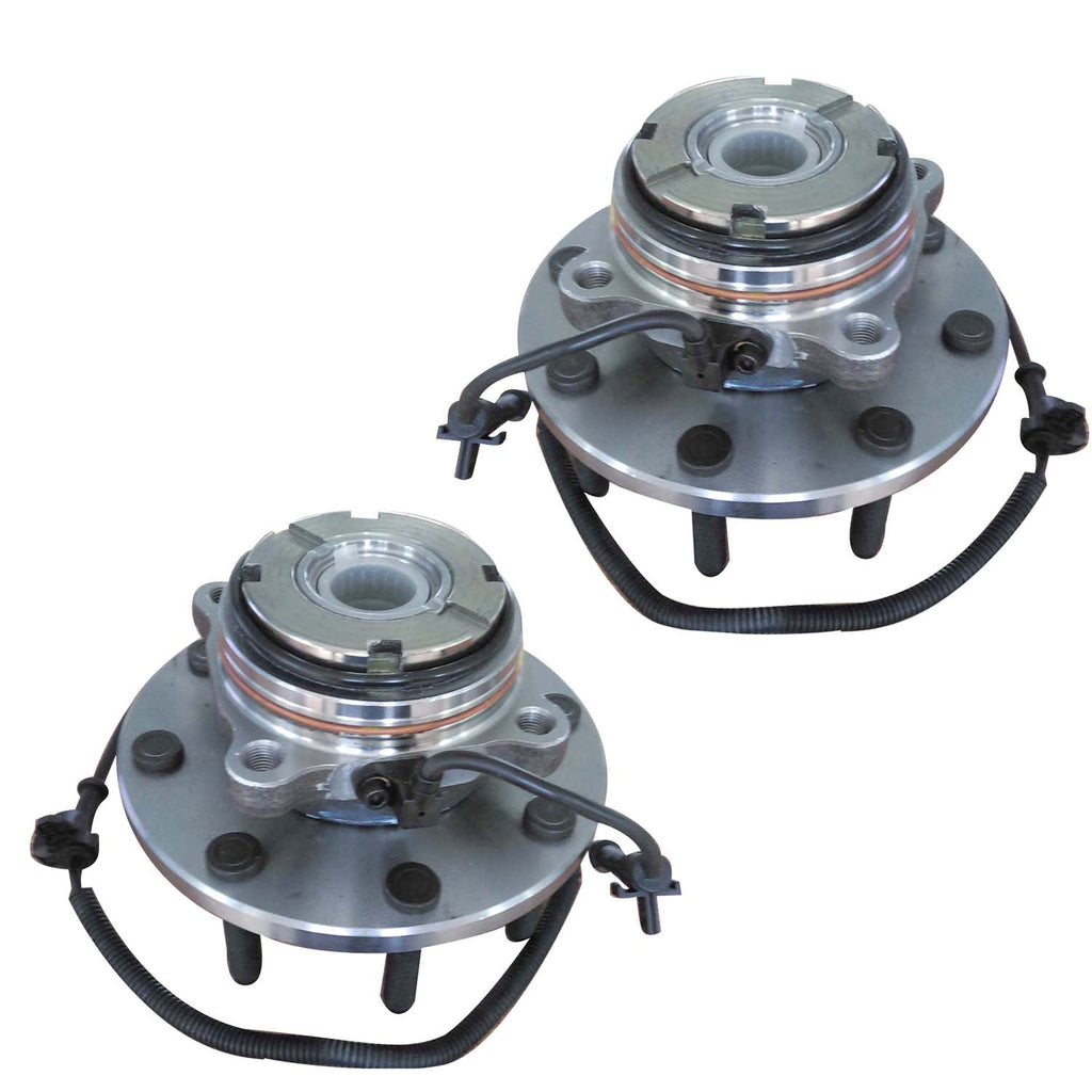 Pair Front Wheel Hub Bearing Assembly For Excalibur Excursion Ford F-350 F-250..