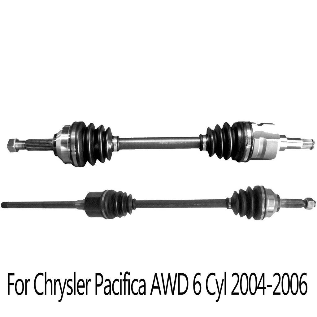 Pair CV Axle Joint Assembly Front For Chrysler Pacifica Sport AWD 3.5L 3.8L V6