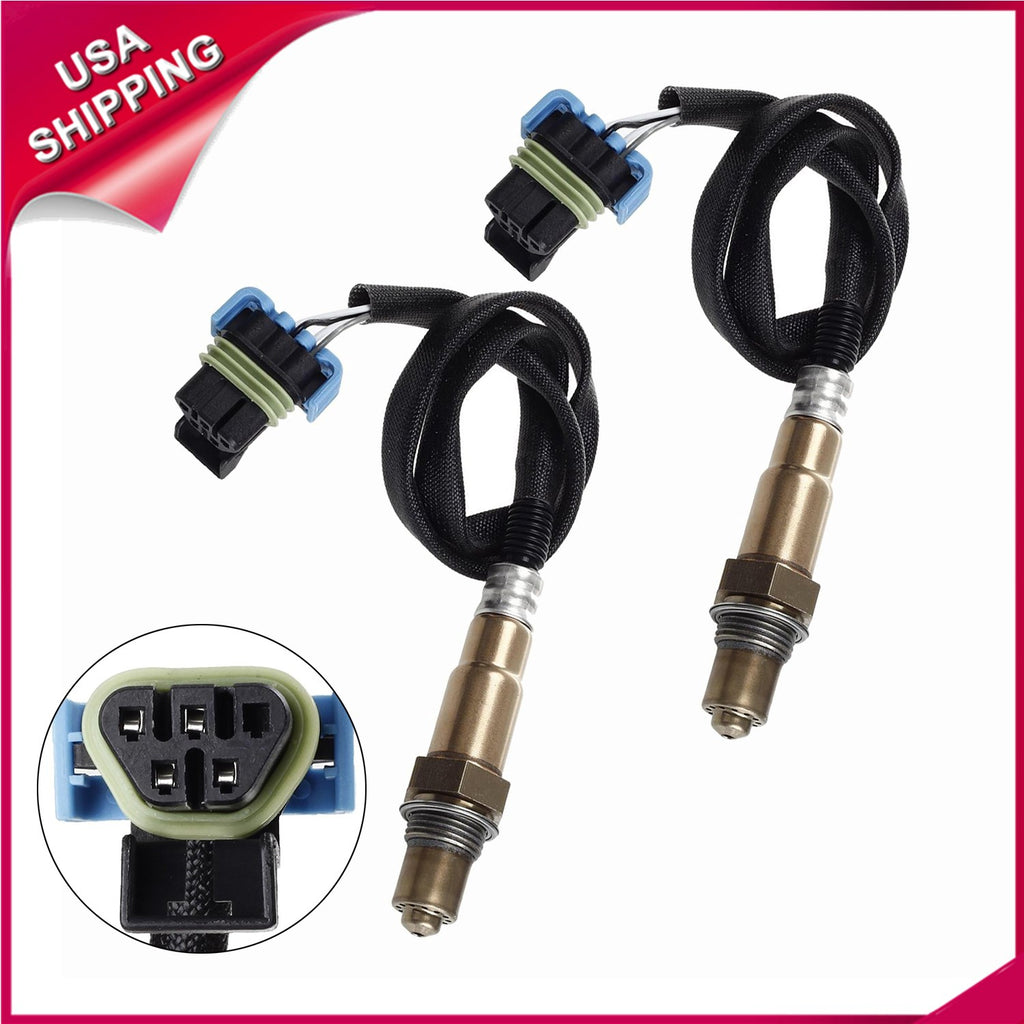 2Pcs Downstream O2 Oxygen Sensor For Buick Cadillac Chevrolet GMC Saturn V6 V8