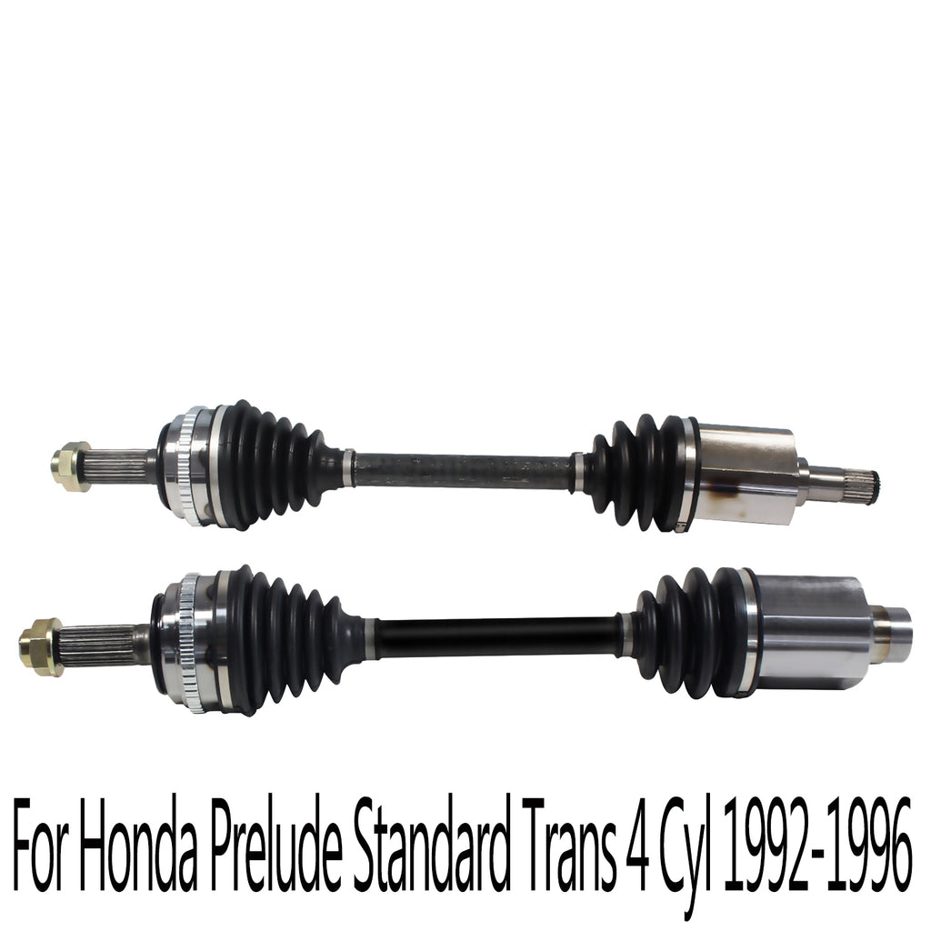 Pair CV Joint Axle Assembly Front LH RH For Honda Prelude Standard Trans 92-96