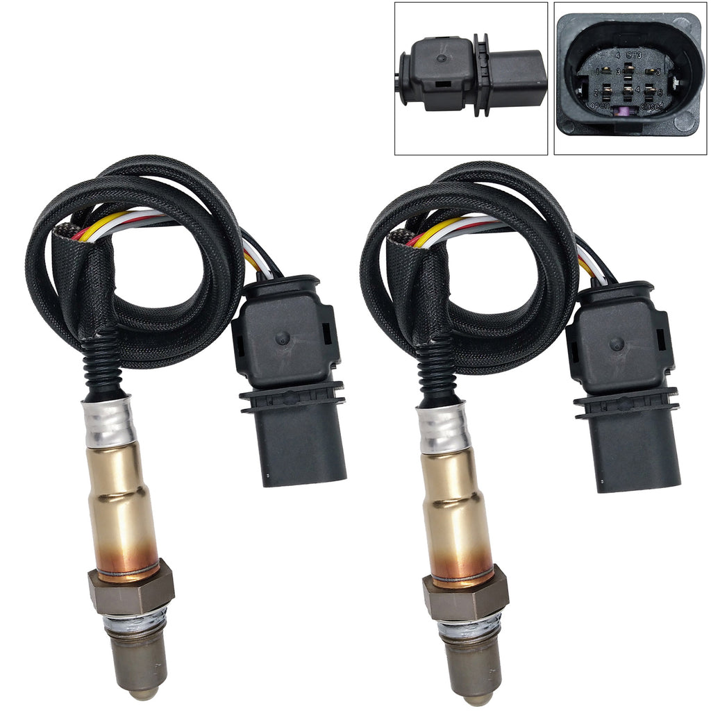 2Pcs O2 Oxygen Sensor Upstream For 2014 Porsche 911 3.8L Turbo