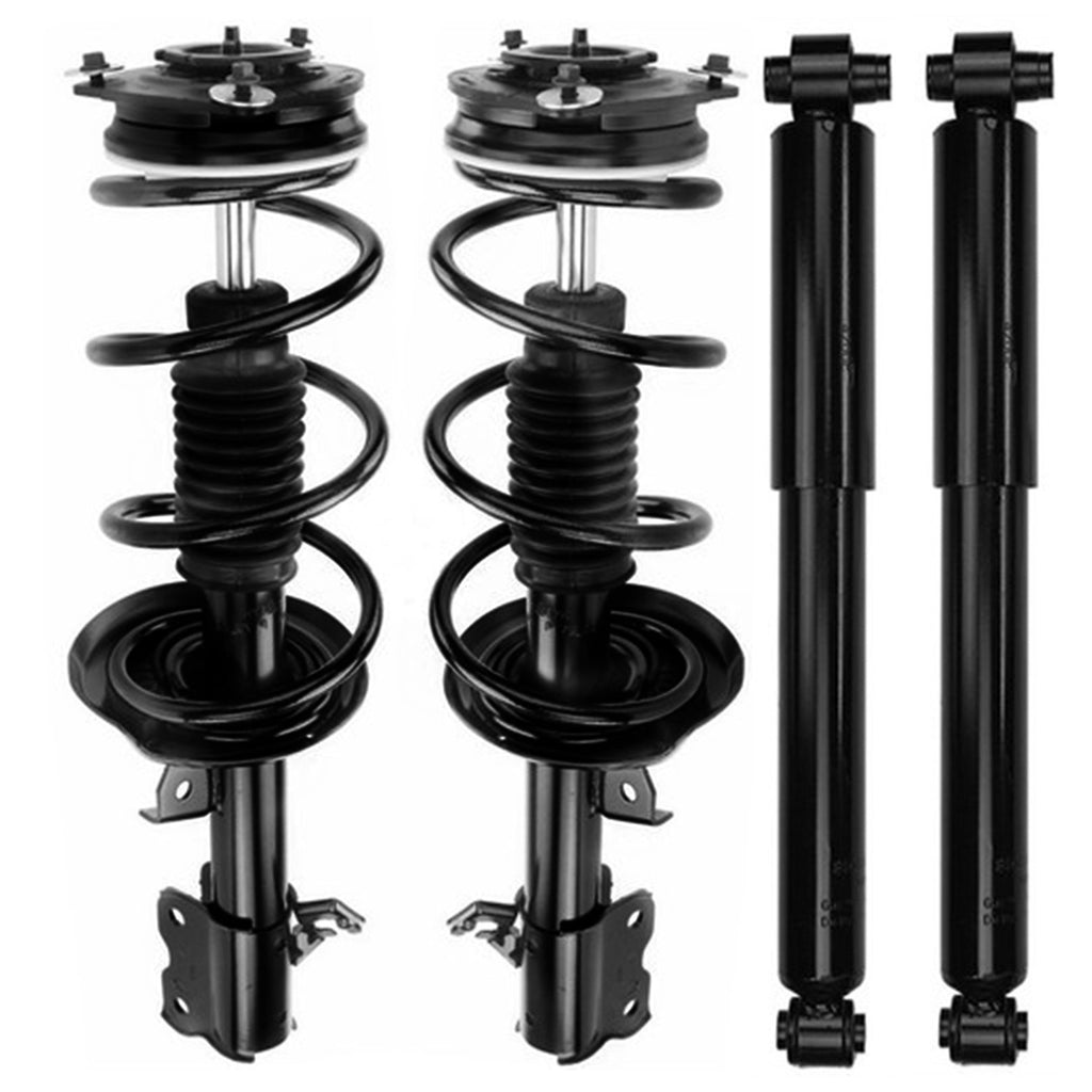 Front Struts & Coil Springs Rear Shocks for 2014 2015 Nissan Rogue Select AWD