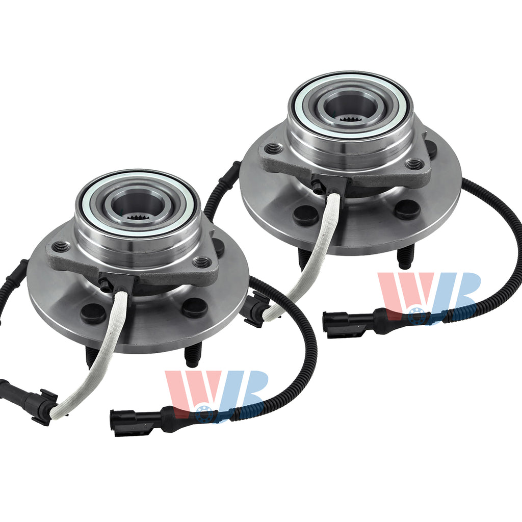 WJB 2 Front Wheel Hub Bearing Assembly FitFord Expedition 4WD 00-02