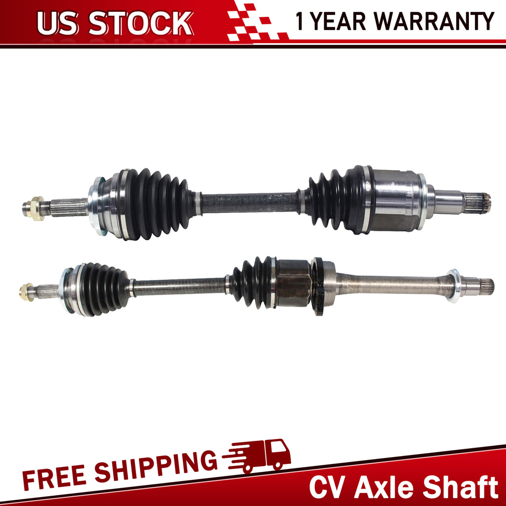 2x Front Driver Passenger CV Axle Shaft For Toyota RAV4 AWD 4WD 2.5L 4 Cyl 06-12