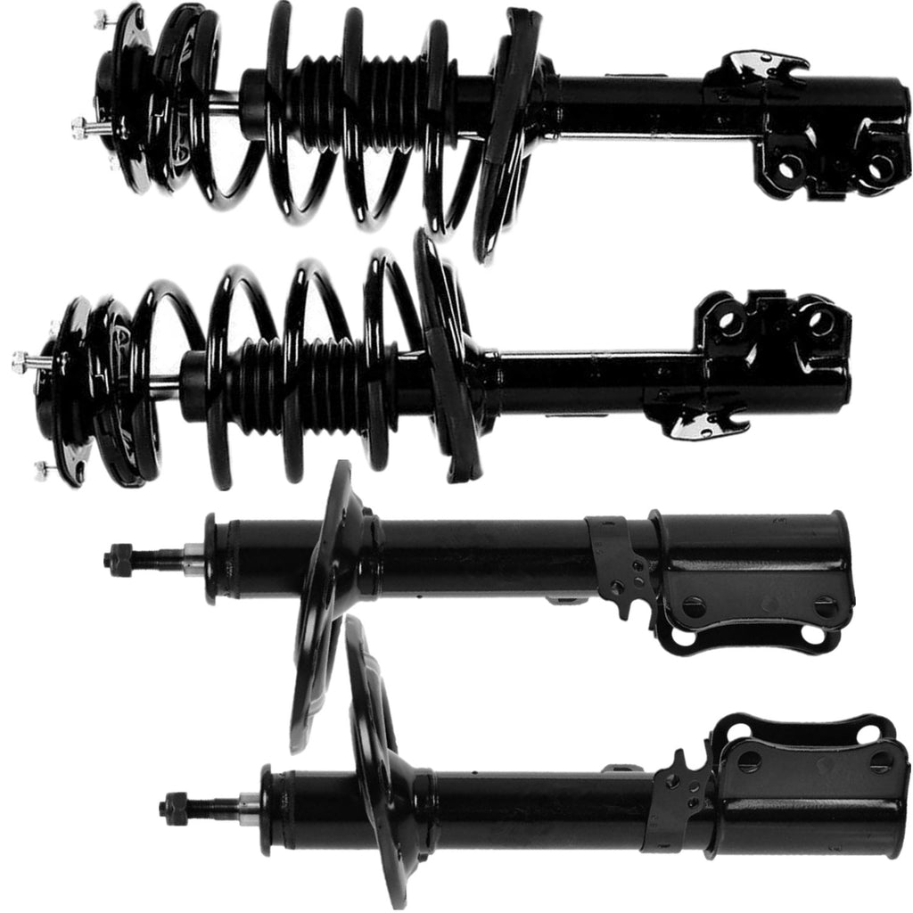 FRONT Pair Quick Struts & REAR Pair Bare Struts for 08-12 TOYOTA AVALON