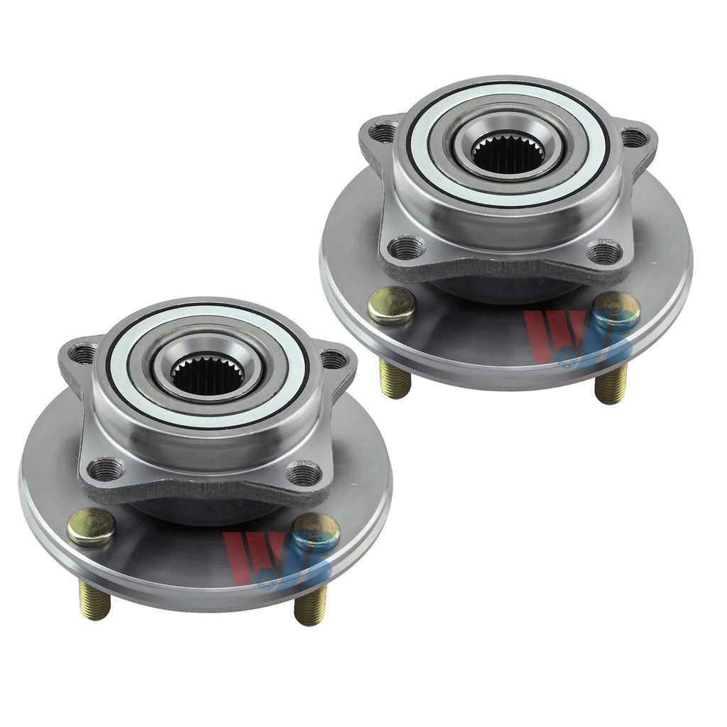 WJB 2 Front Wheel Hub Bearing Assembly Fit Mitsubishi Galant FWD 4 Studs 94-03