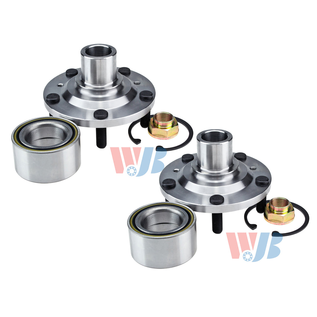 WJB 2 Front Wheel Hub Bearing Assembly Fit Ford Probe Base GL LX 89-92