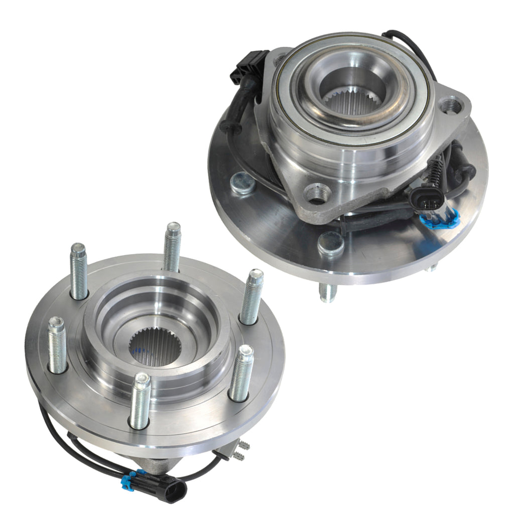 GSP Pair Front Wheel Hub Bearing Assembly For Hummer H3 4WD ABS 3.5L 3.7L 5 Cyl