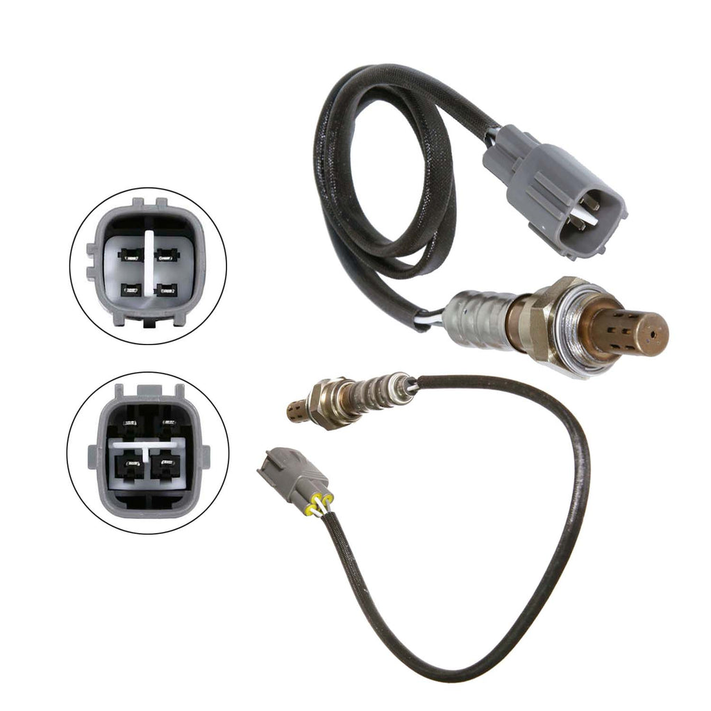 2Pcs Upstream & Downstream O2 Oxygen Sensor For