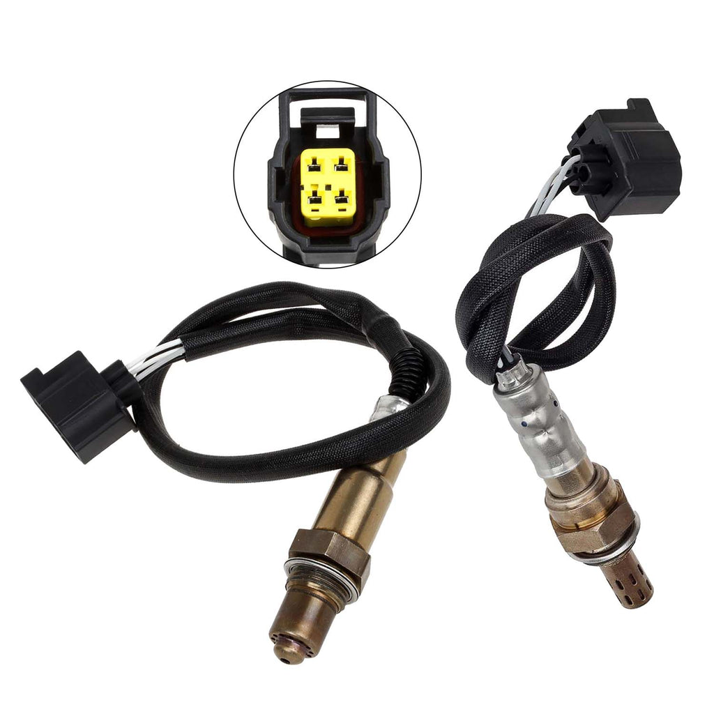 2Pcs Upstream & Downstream O2 Oxygen Sensor For 2008 Dodge Caliber 2.4L Turbo