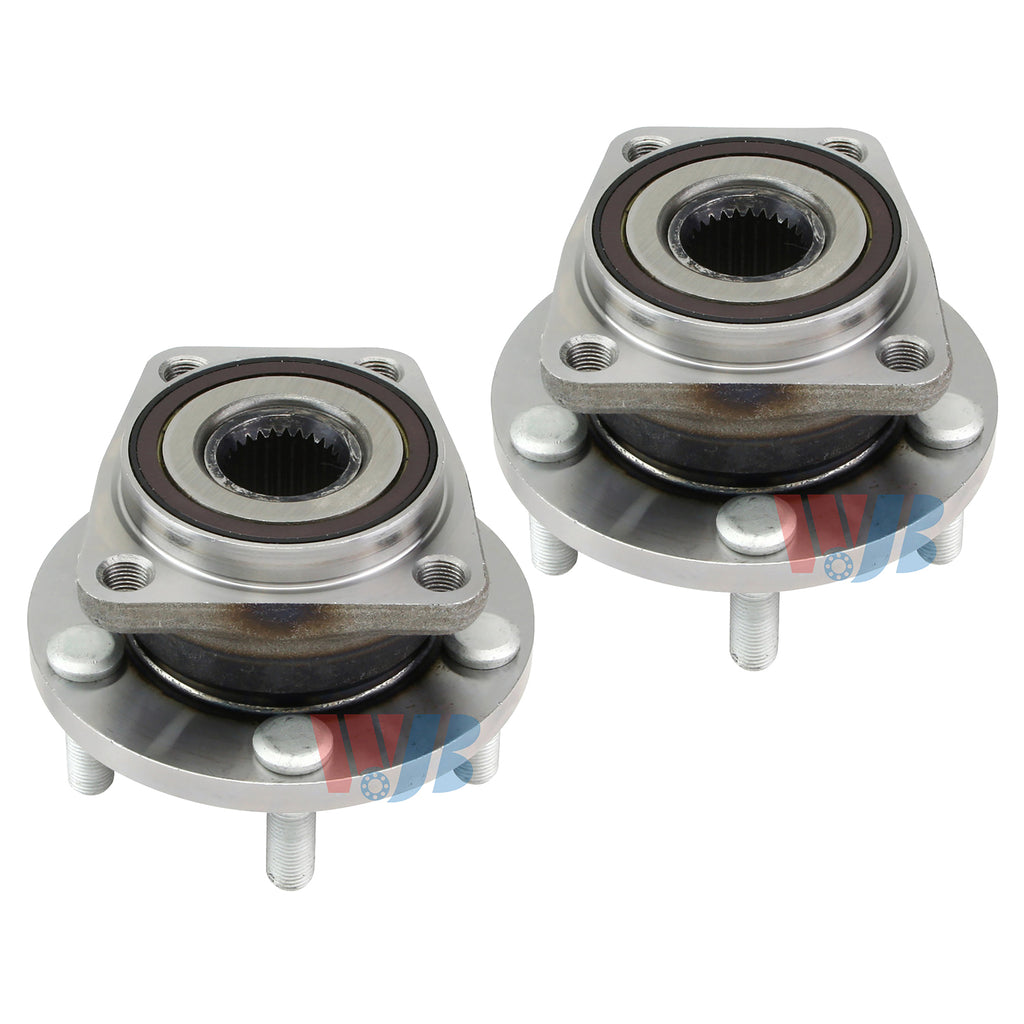 WJB 2 Front Wheel Hub Bearing Assembly Fit Subaru Legacy Outback 5 Lug 2013-2005