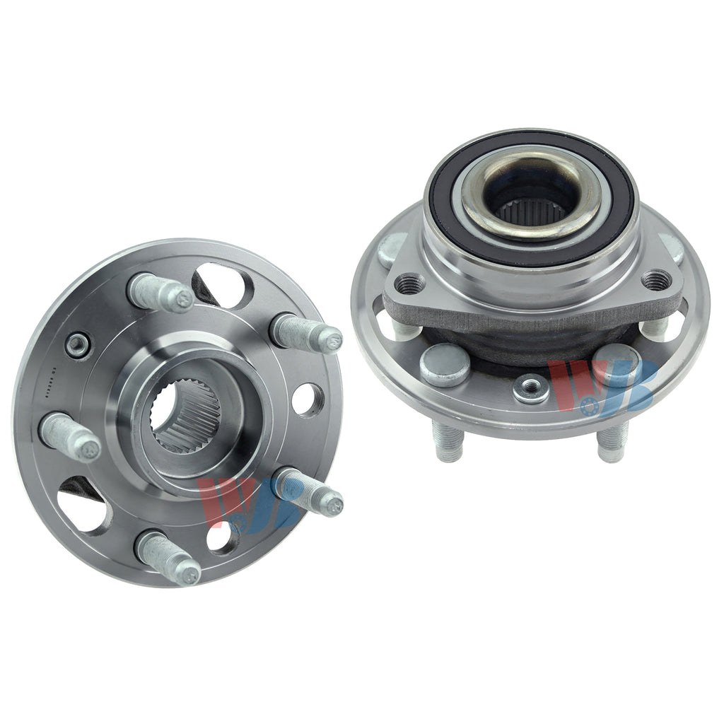 WJB 2 Front Rear Wheel Hub Bearing Assembly FitBuick Regal Malibu Equinox