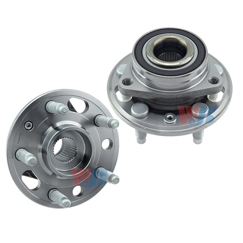 WJB 2 Rear Front Wheel Hub Bearing Assembly Fit Allure Chevy Malibu Equinox