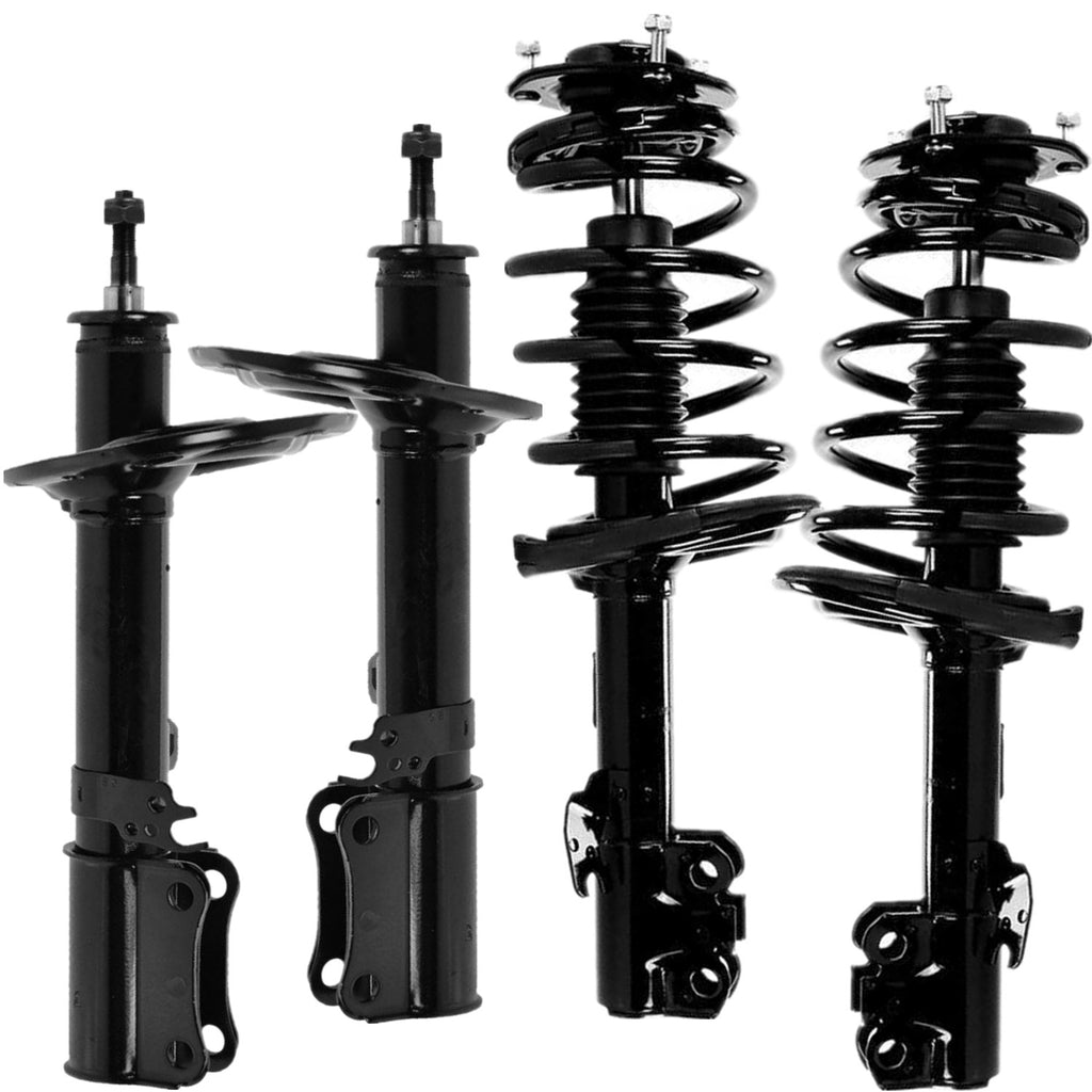 FRONT Pair Quick Struts & REAR Pair Bare Struts for 08-12 TOYOTA AVALON