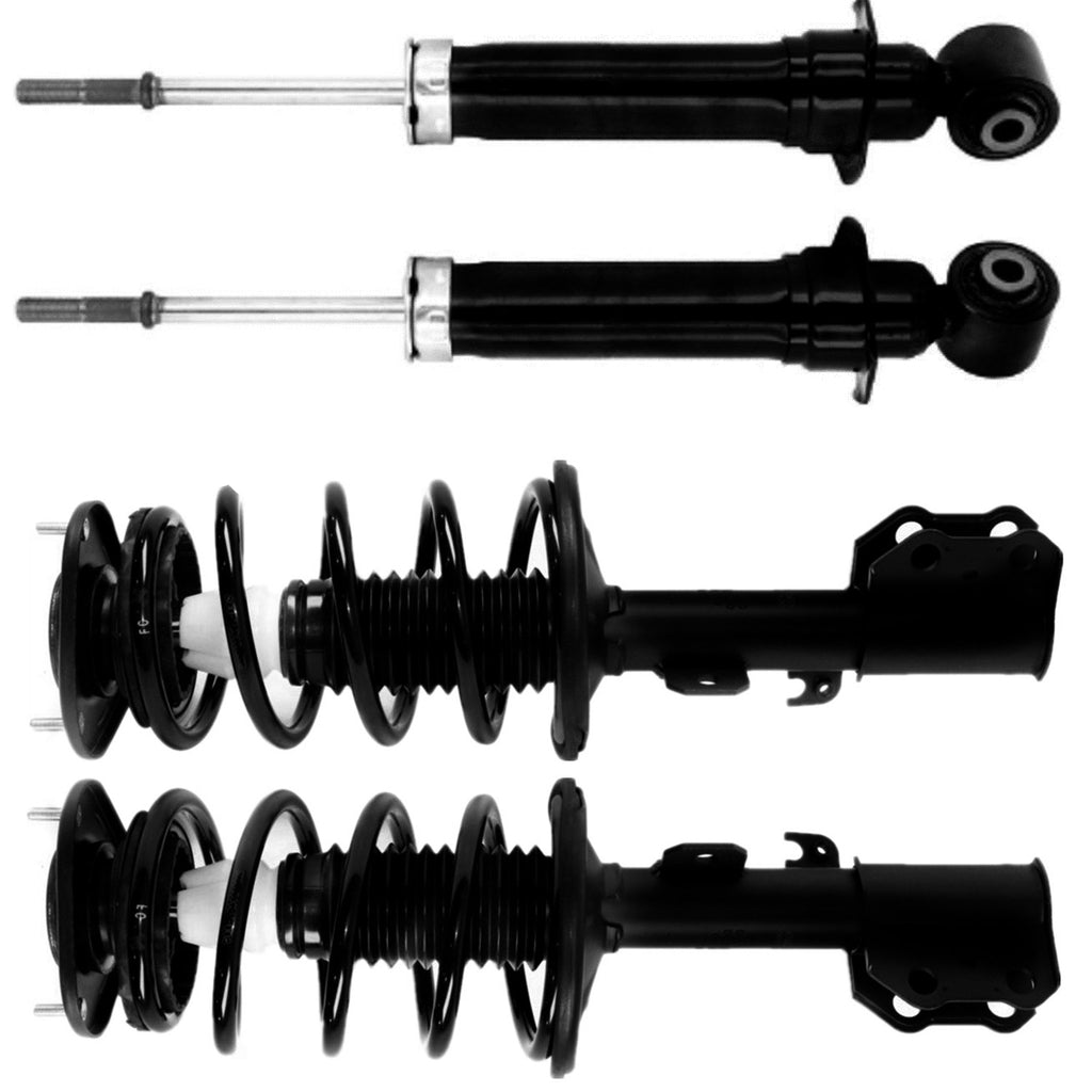 Front Strut Assembly & Rear Pair Bare Struts For 2003 - 2006 TOYOTA MATRIX AWD