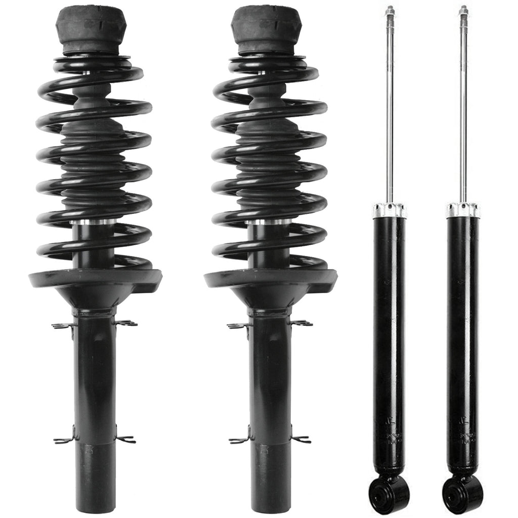 Front Struts & Spring Assembly + Rear Shocks Fits 1998 - 2006 VW Beetle Jetta