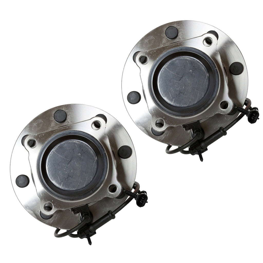 Pair Front Complete Wheel Hub Bearing Assembly For Sierra Silverado 2500 HD