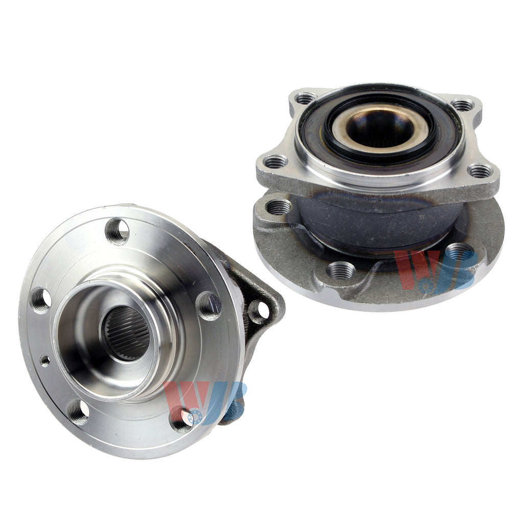 WJB 2 Rear Wheel Hub Bearing Assembly Fit Volvo S60 S80 V70 AWD XC70  FWD