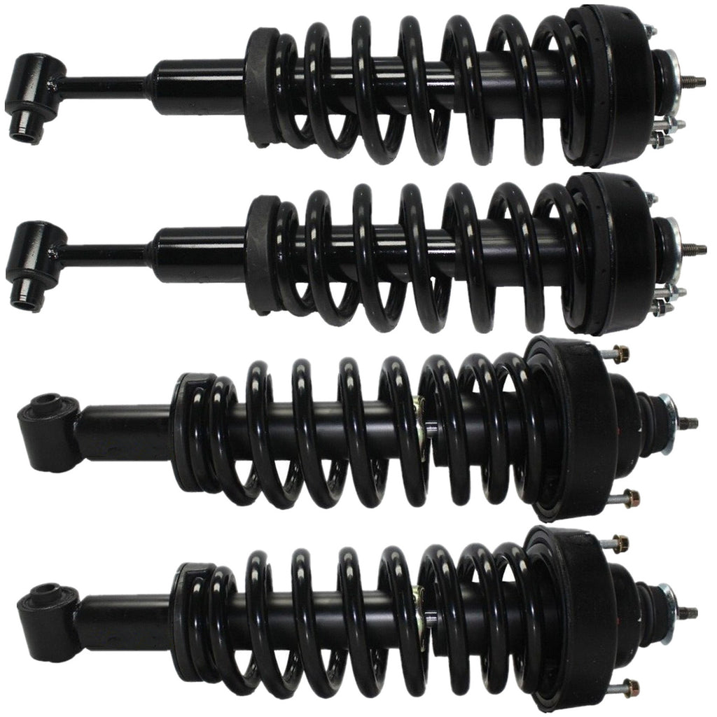 For 2004 2005 Ford Explorer Front Rear 4pcs Complete Strut Assembly Coil Springs