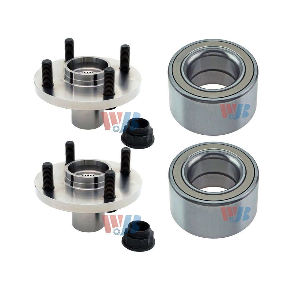 Pair Front Wheel Hub Bearing Kit Assembly Fit Toyota Prius 2001-2003