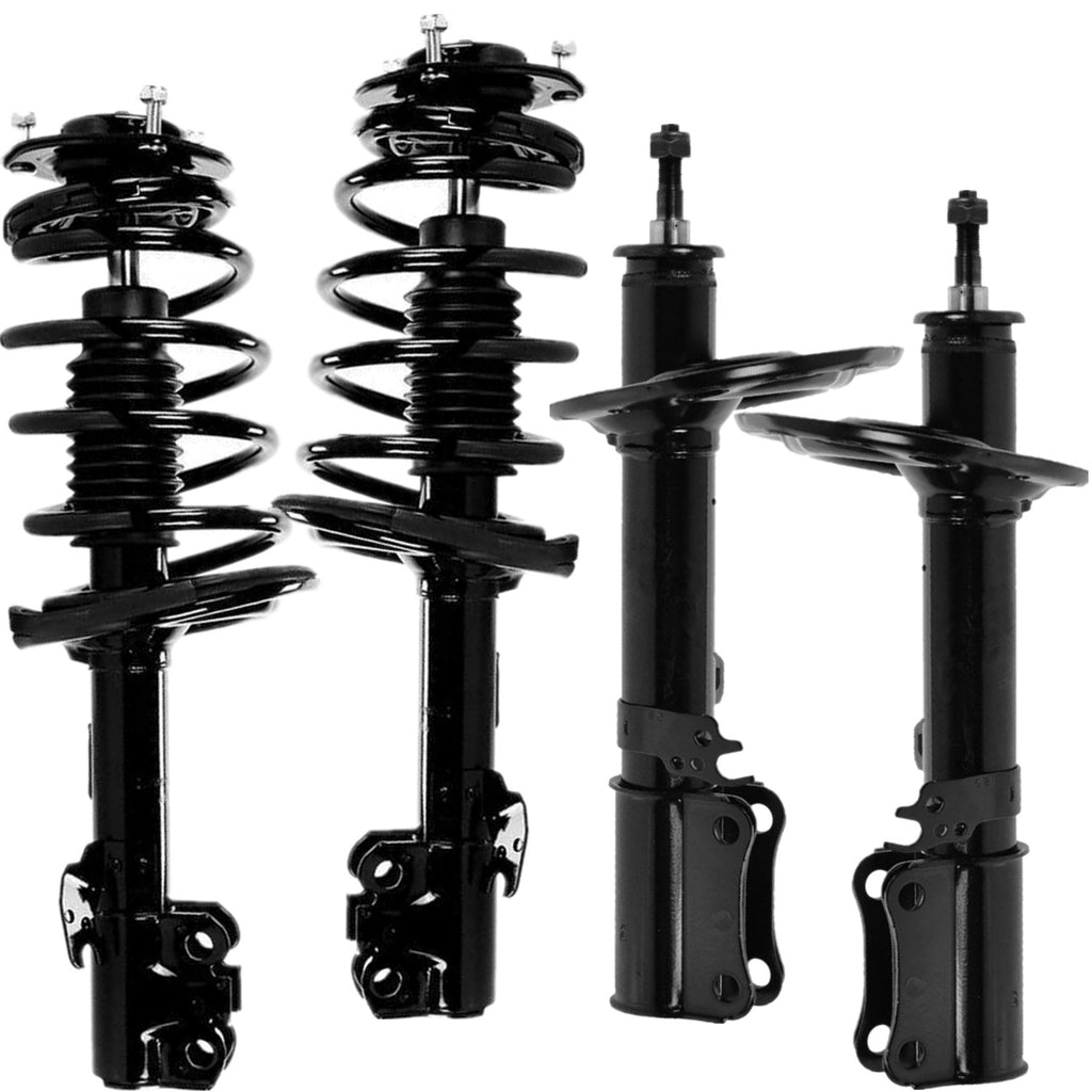 FRONT Pair Quick Struts & REAR Pair Bare Struts for 08-12 TOYOTA AVALON