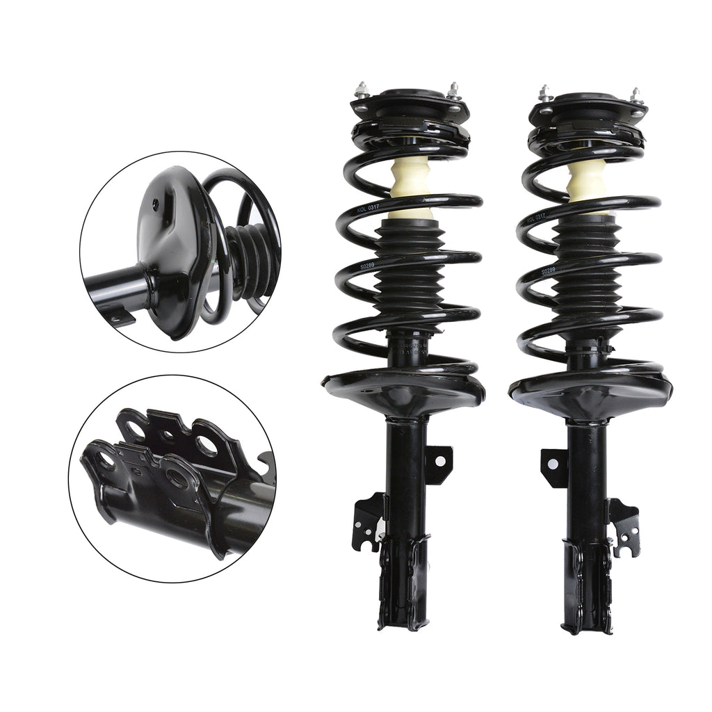 Quick Strut Assembly Front Pair for 2004 2005 2006 Toyota Sienna FWD 7 Passenger