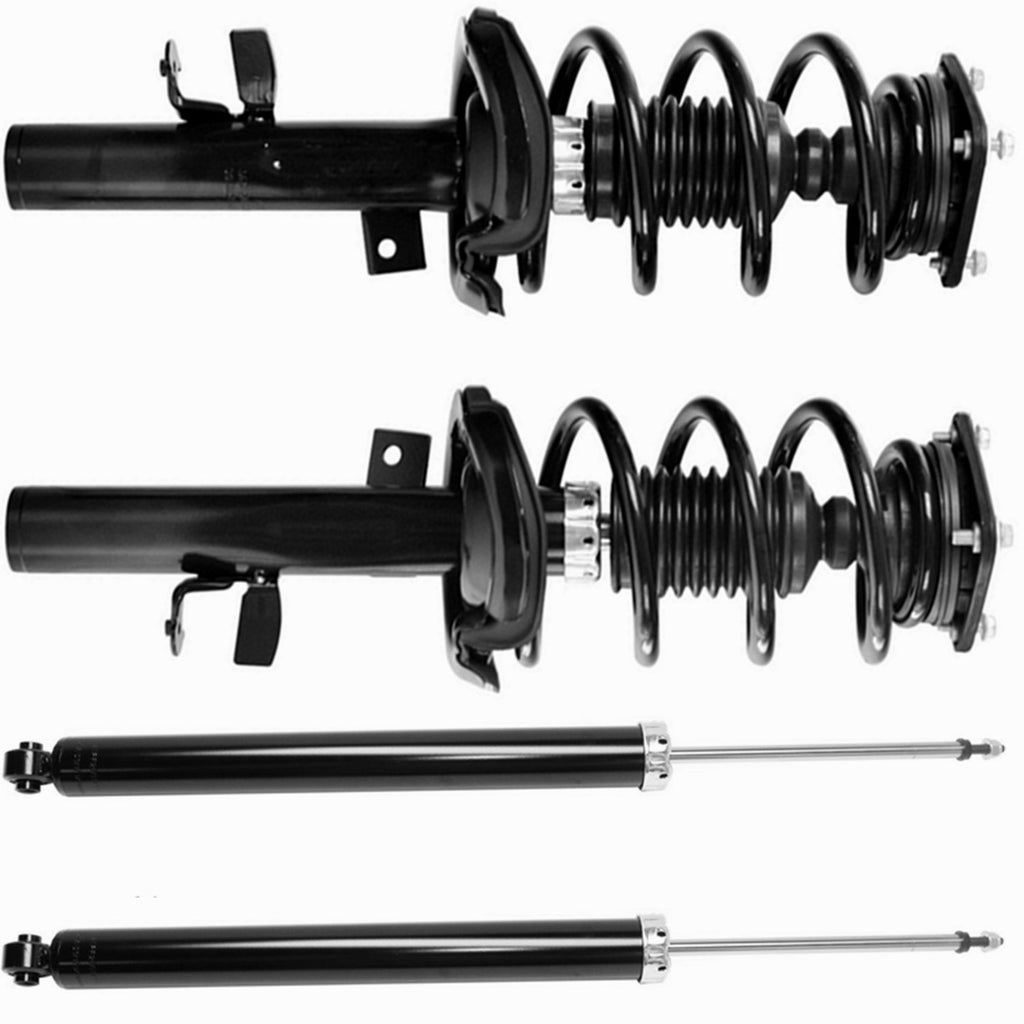 For 2013 Ford Focus S SE Front Struts & Coil Spring Assembly + Rear Shocks